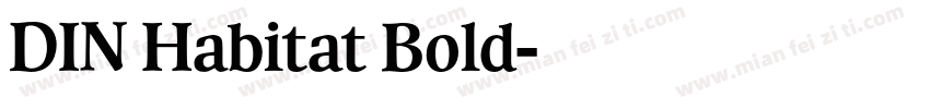 DIN Habitat Bold字体转换